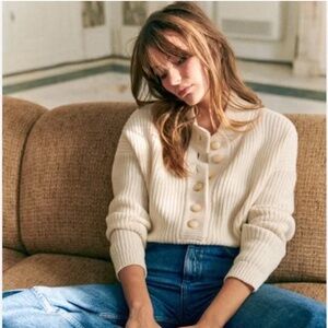 Sezane Lucas Ecru Jumper